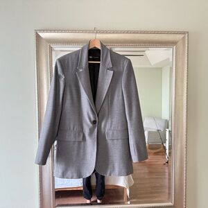 Zara Charcoal Gray Blazer